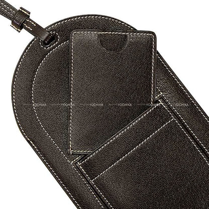 HERMES Carrying case In The Loop Phone To Go GM Ebene Chevre Myzore Stamp