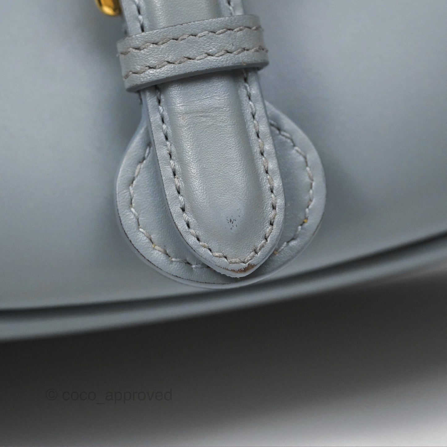 Christian Dior Medium Bobby Flap Grey Box Calfskin