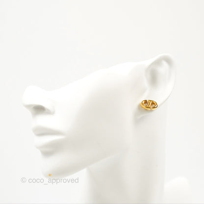 Dior CD Earrings Gold Tone