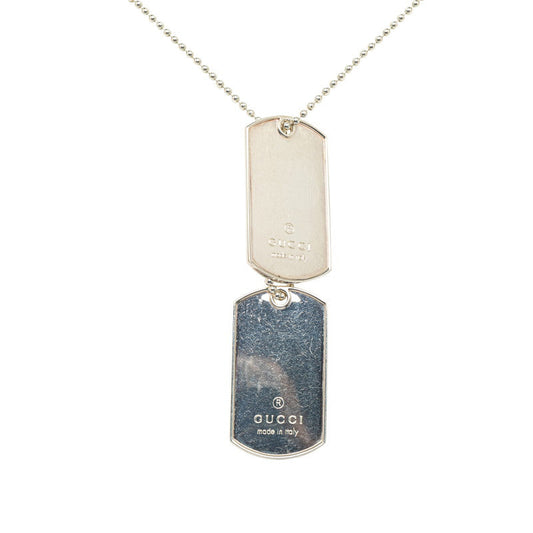 Gucci Dog Tag Heuer Necklace SV925 Silver  Gucci