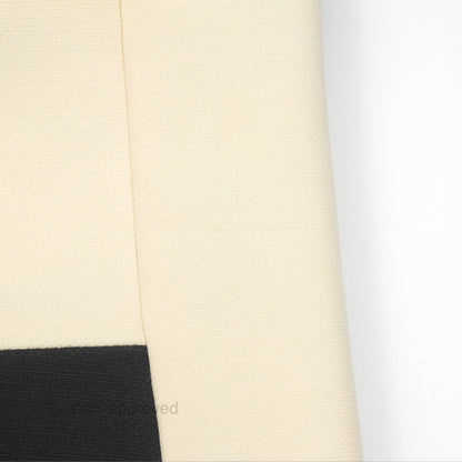 Christian Dior Black White Wool Silk Dress 2019AW Size 34