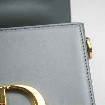 Christian Dior 30 Montaigne Box Bag Grey Calfskin
