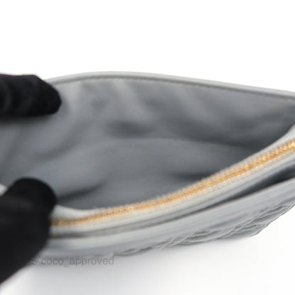 Christian Dior Dior Caro Every Dior Pouch Stone Gray Cannage Calfskin
