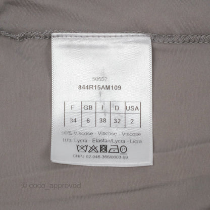 Christian Dior Knit Dress Grey Size 34