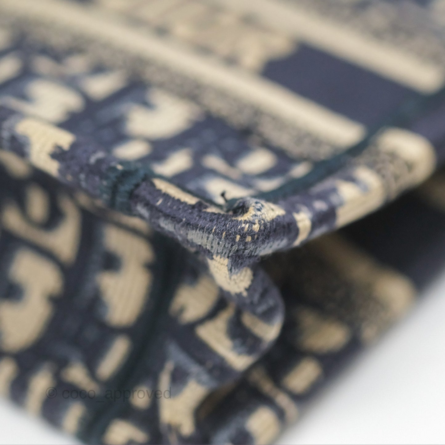 Dior Mini Book Tote Blue Oblique Canvas