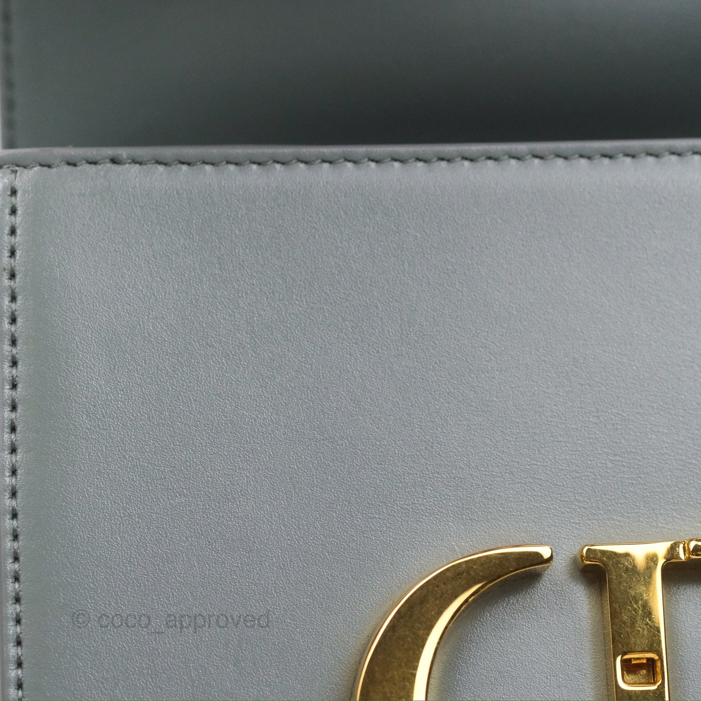 Christian Dior 30 Montaigne Box Bag Grey Calfskin