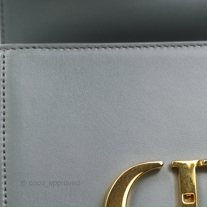 Christian Dior 30 Montaigne Box Bag Grey Calfskin