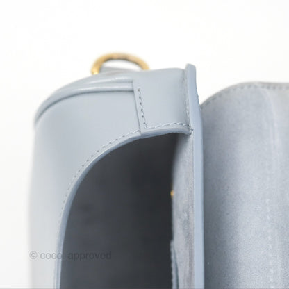 Christian Dior Medium Bobby Flap Grey Box Calfskin