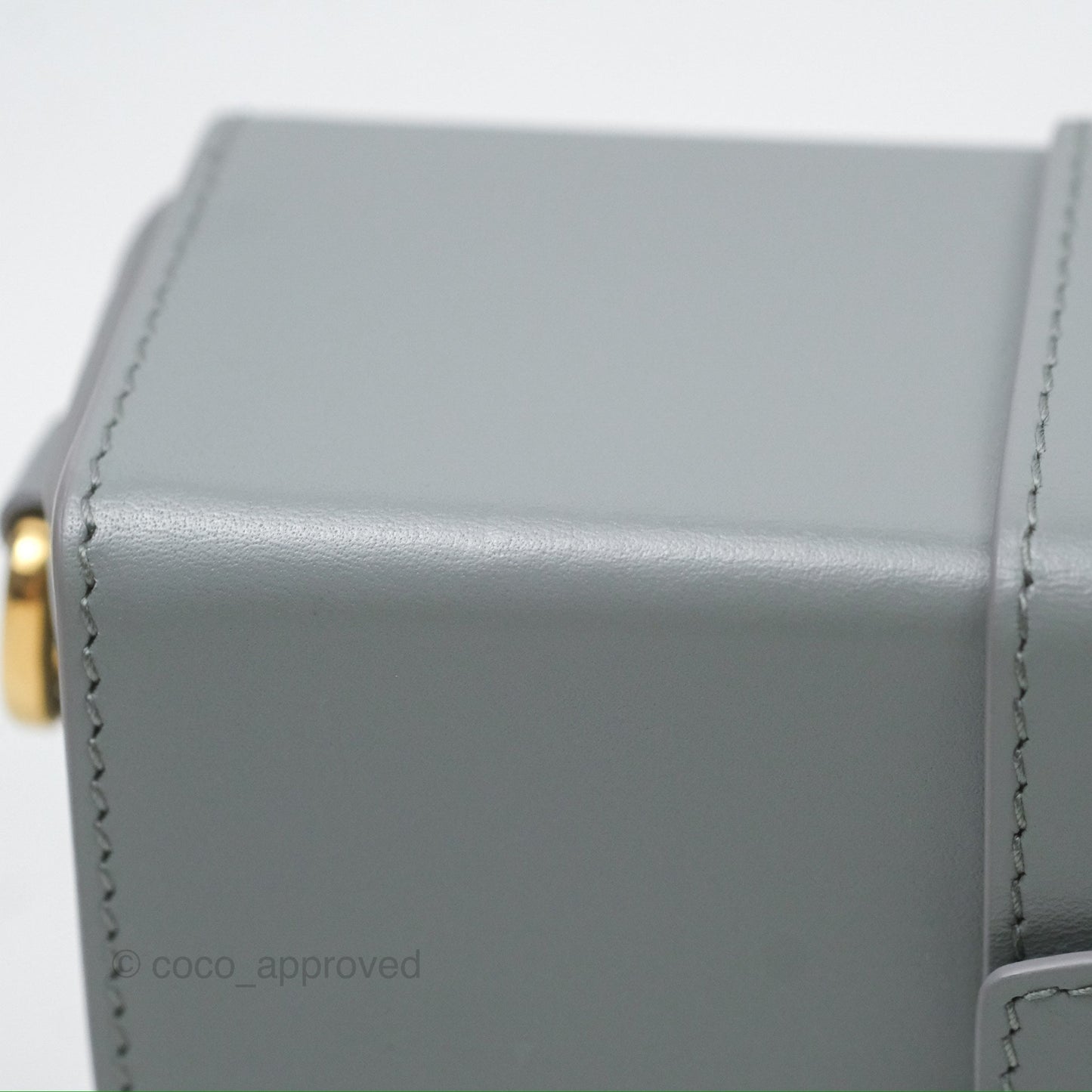 Christian Dior 30 Montaigne Box Bag Grey Calfskin