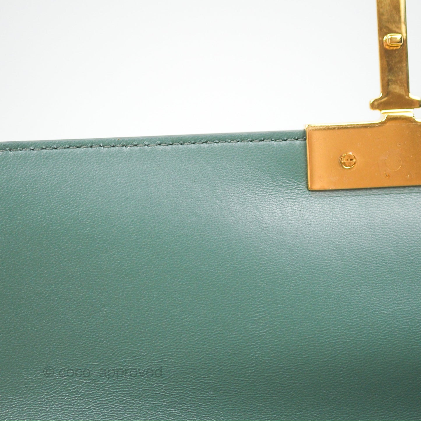 Dior 30 Montaigne Bag Teal Green Box Calfskin