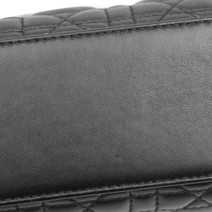 Christian Dior Lambskin My ABCDior Lady Dior Black Gold Hardware