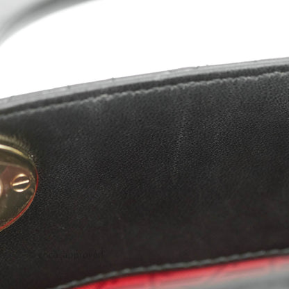 Christian Dior Lambskin My ABCDior Lady Dior Black Gold Hardware
