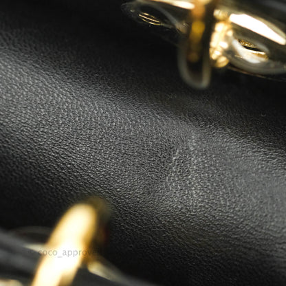 Christian Dior Lambskin My ABCDior Lady Dior Black Gold Hardware