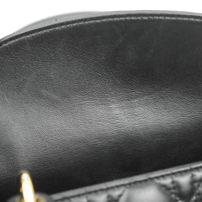 Christian Dior Lambskin My ABCDior Lady Dior Black Gold Hardware