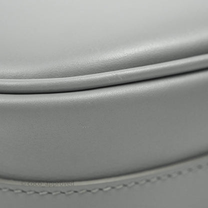 Christian Dior Box Calfskin Medium Bobby Flap Stone Grey
