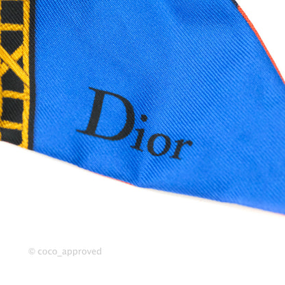 Christian Dior Silk Twilly in Blue