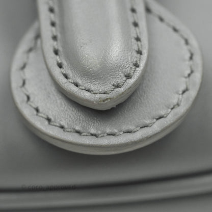 Christian Dior Box Calfskin Medium Bobby Flap Stone Grey