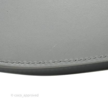 Christian Dior Box Calfskin Medium Bobby Flap Stone Grey