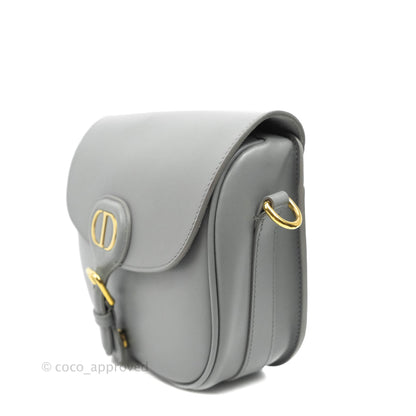 Christian Dior Box Calfskin Medium Bobby Flap Stone Grey