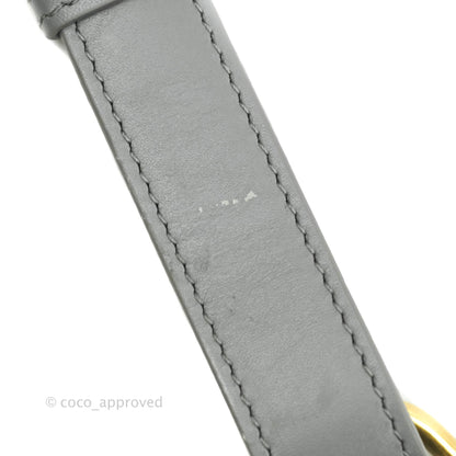 Christian Dior Box Calfskin Medium Bobby Flap Stone Grey