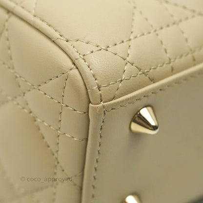 Christian Dior Lambskin My ABCDior Lady Dior Matte Beige Gold Hardware