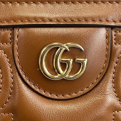 GUCCI - NEW Embossed GG Matelasse Brown Shoulder Tote