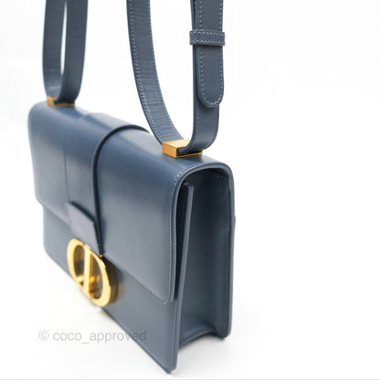 Dior 30 Montaigne Bag Blue Box Calfskin