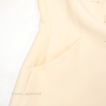 Christian Dior 30 Montaigne Blazer Bar Jacket Light Beige Size 34