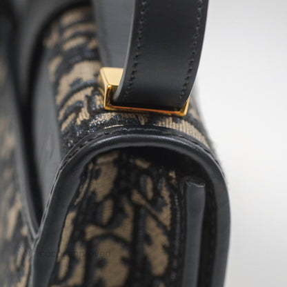 Christian Dior Small 30 Montaigne Bag Blue Dior Oblique Jacquard