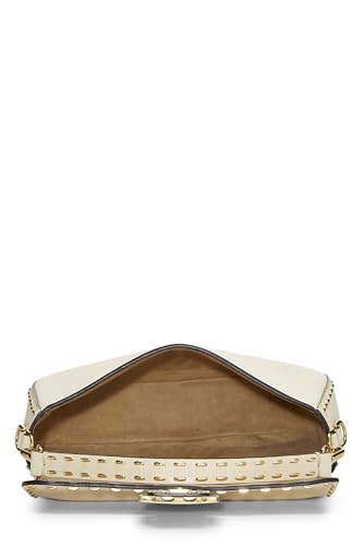 Fendi,  Beige Selleria Convertible Baguette Medium, Beige