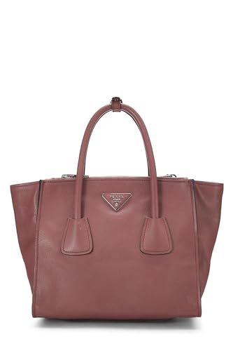 Prada,  Pink Vitello Daino Trapeze Tote, Pink