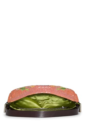 Fendi,  Orange Sequin Baguette, Orange