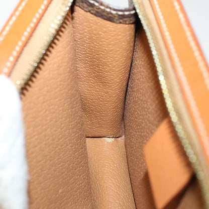 Celine Macadam Canvas Accessory Pouch Brown  32096A