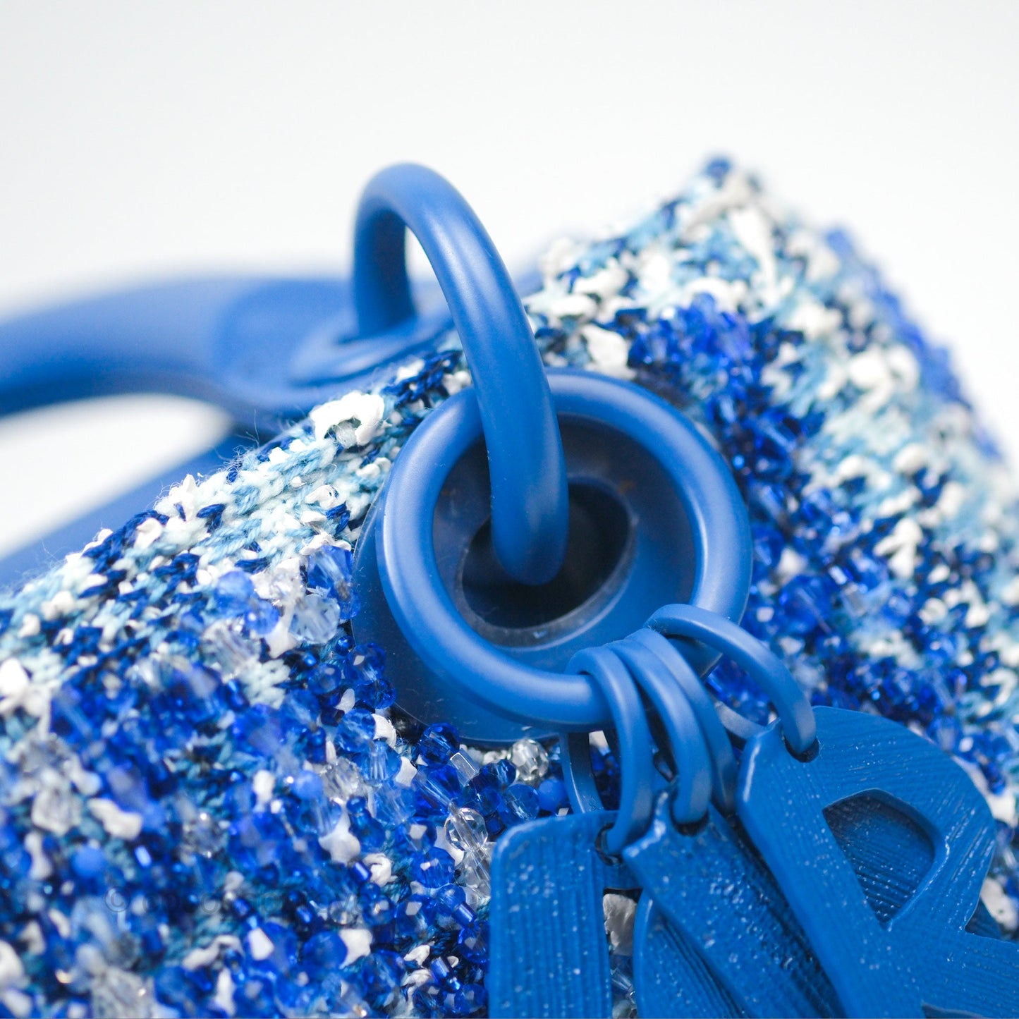 Dior Art Mini Lady Dior Beaded Blue "Chong Hyun Ha" Collaboration