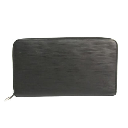 Louis Vuitton Black Leather Zippy organizer wallet accessories