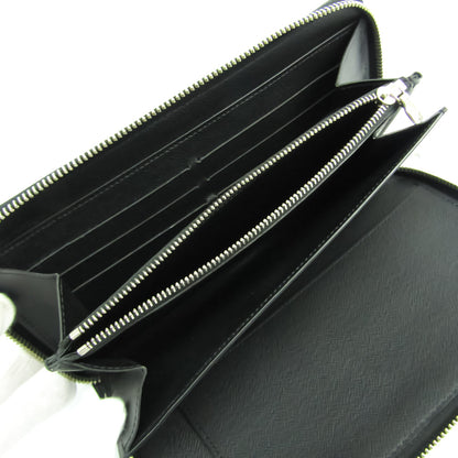 Louis Vuitton Black Leather Zippy organizer wallet accessories