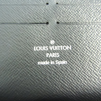 Louis Vuitton Black Leather Zippy organizer wallet accessories