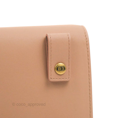 Christian Dior Saddle Belt Pouch Dusty Pink Matte Calfskin Gold Hardware