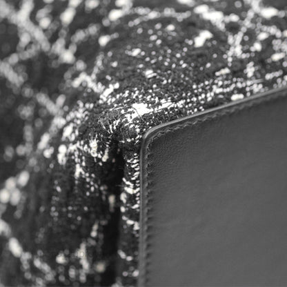 Christian Dior Medium Dior Toujours Bag Black Cannage Tweed
