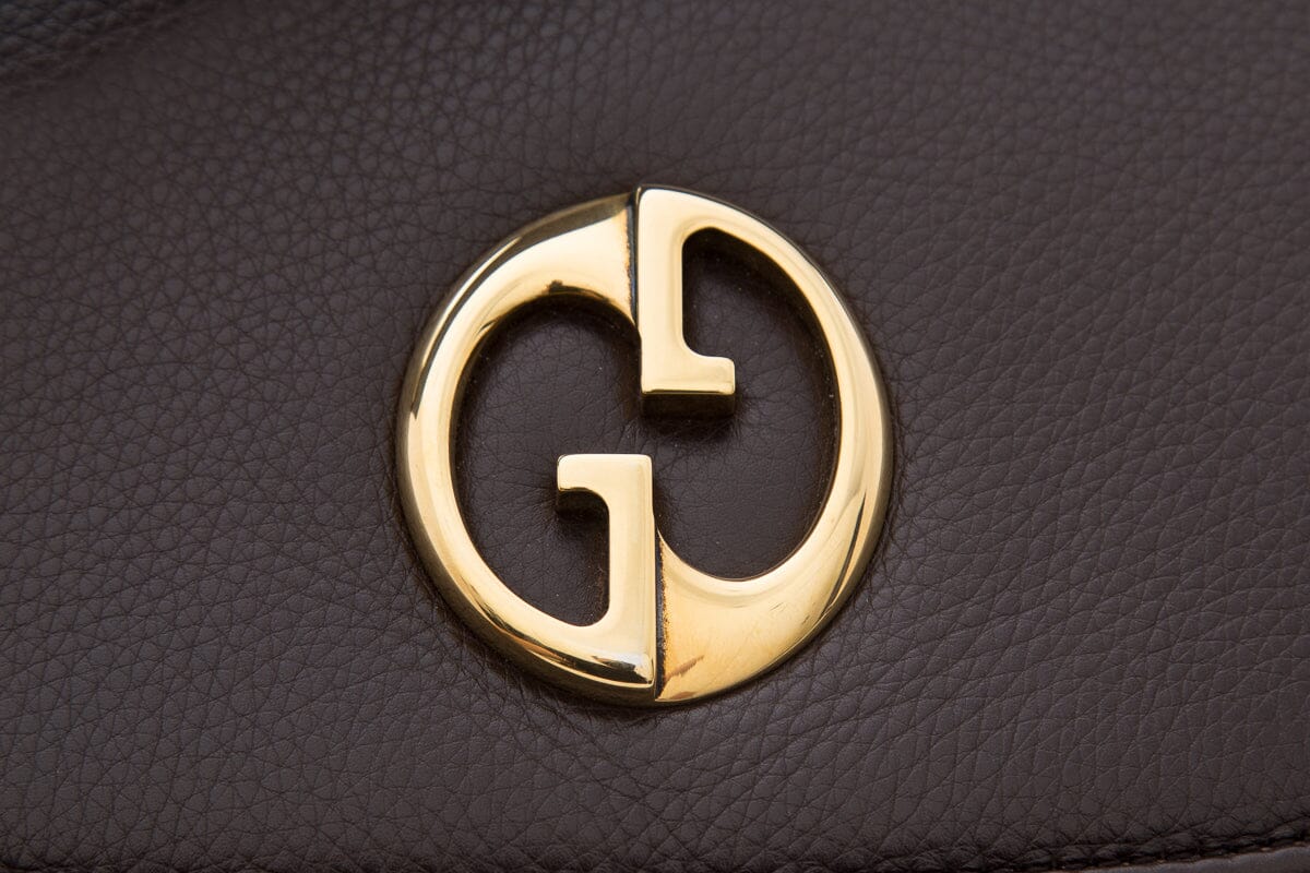 Gucci Vintage Brown Damen Canvas Handbag