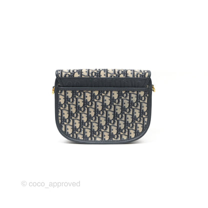 Dior Medium Bobby Bag Blue Oblique Jacquard Canvas