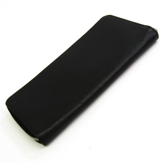 Louis Vuitton Black Leather Zippy Wallet Vertical wallet accessories