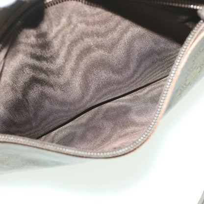 Celine Macadam Canvas Shoulder Bag PVC Leather Beige  37414