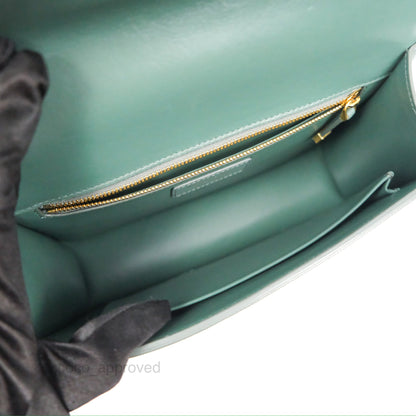Dior 30 Montaigne Bag Teal Green Box Calfskin