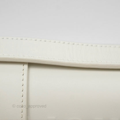 Christian Dior Small 30 Montaigne Box Bag White Calfskin