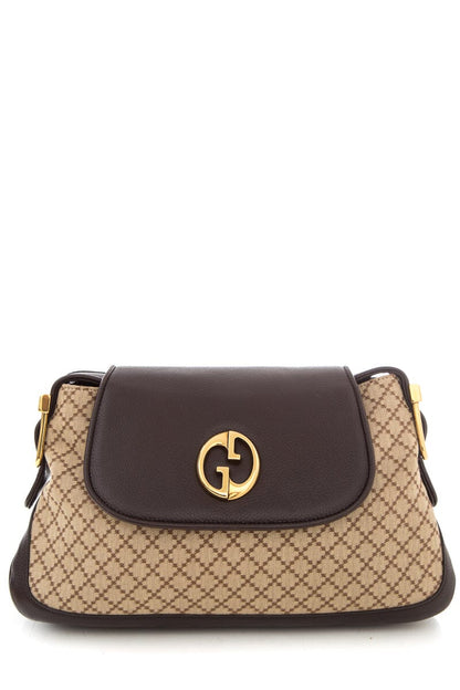 Gucci Vintage Brown Damen Canvas Handbag