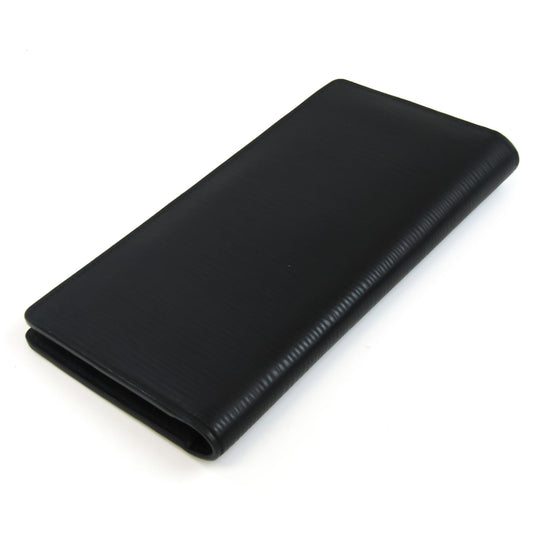 Louis Vuitton Black Leather Portefeuille Brazza wallet accessories