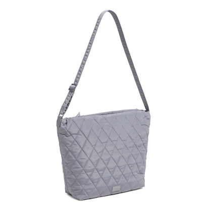 Ultralight Hobo Shoulder Bag-Frost Gray-Image 1-Vera Bradley