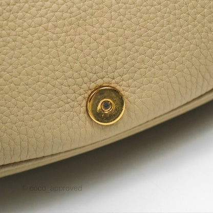 Christian Dior Medium Bobby Flap Beige Grained Calfskin