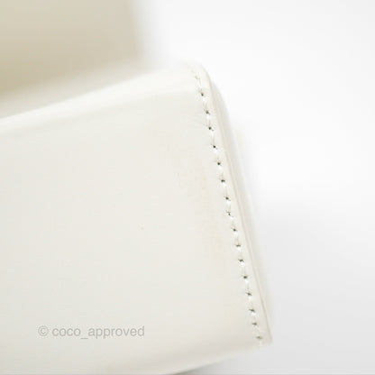 Christian Dior 30 Montaigne Box Bag White Calfskin